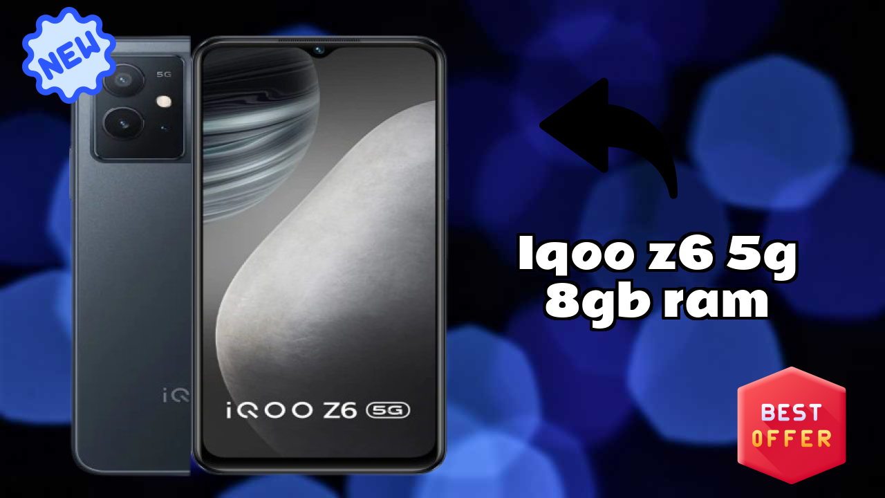IQOO Z6 5G 8GB RAM Display Size: 6.58 Inches (16.71 Cm) Screen Quality
