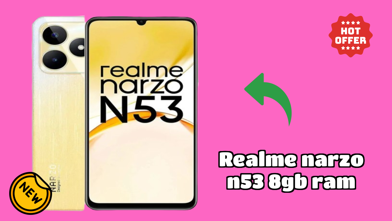 Realme Narzo N53 8GB RAM Display Review: IPS LCD Screen